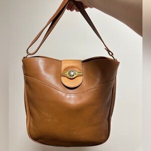 Italian vintage Leather Shoulder Bag